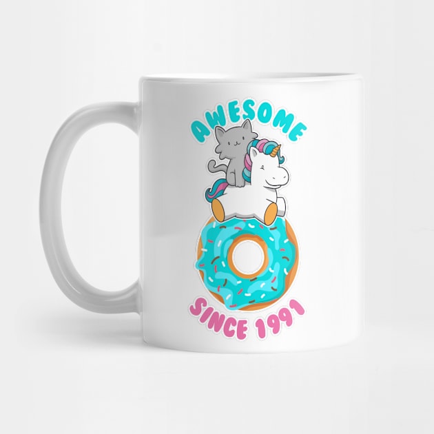 Donut Kitten Unicorn Awesome since 1991 by cecatto1994